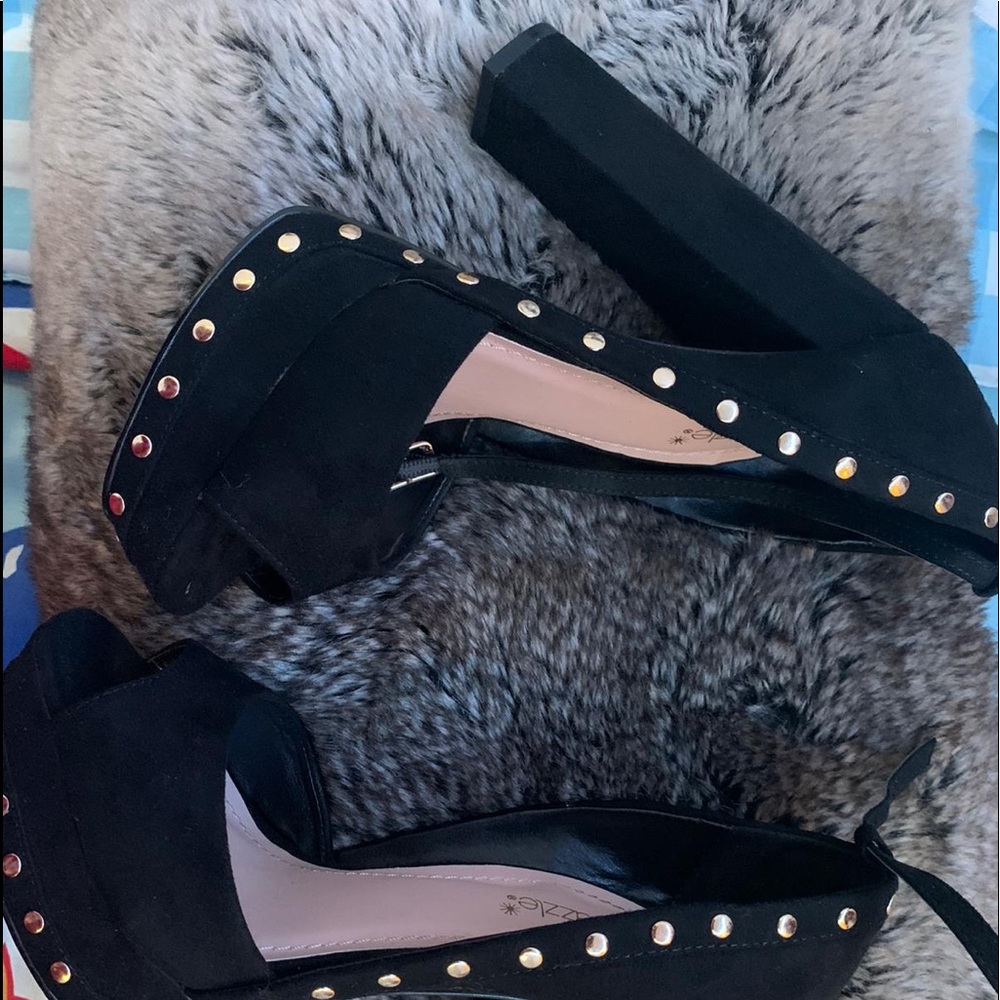 Black high heels